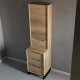 Madera Solid Wood 18" Linen Tower