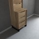 Madera Solid Wood 18" Linen Tower