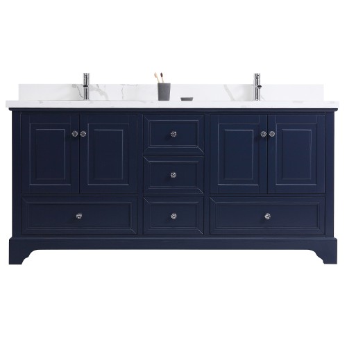 Dalia Floor Mount 72'' Double Sink Vanity