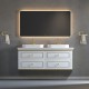 Whitestar Wall Hung 60&quot; Double Sink Vanity