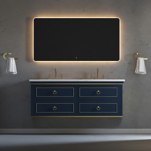 Bluestar Wall Hung 60" Double Sink Vanity