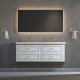 Whitestar Wall Hung 60&quot; Double Sink Vanity