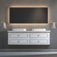 Whitestar Wall Hung 72&quot; Double Sink Vanity