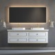 Whitestar Wall Hung 72" Double Sink Vanity