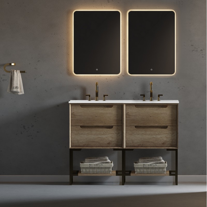 Ashley Floor Mount 49" Double Sink Vanity