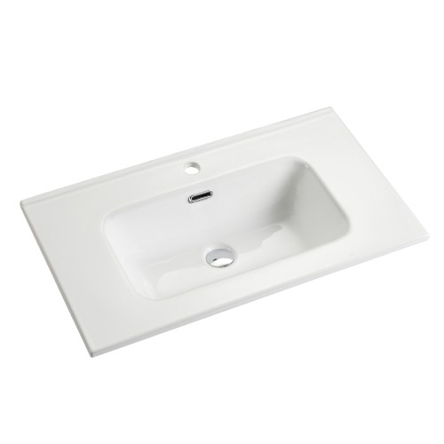 Virta 18" Depth Porcelain White Vanity Countertop