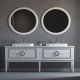 Sarah Floor Mount 84&quot; Double Vessel Sink Vanity