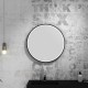 Virta 27&quot; Round Stone Framed Bathroom Mirror with LED