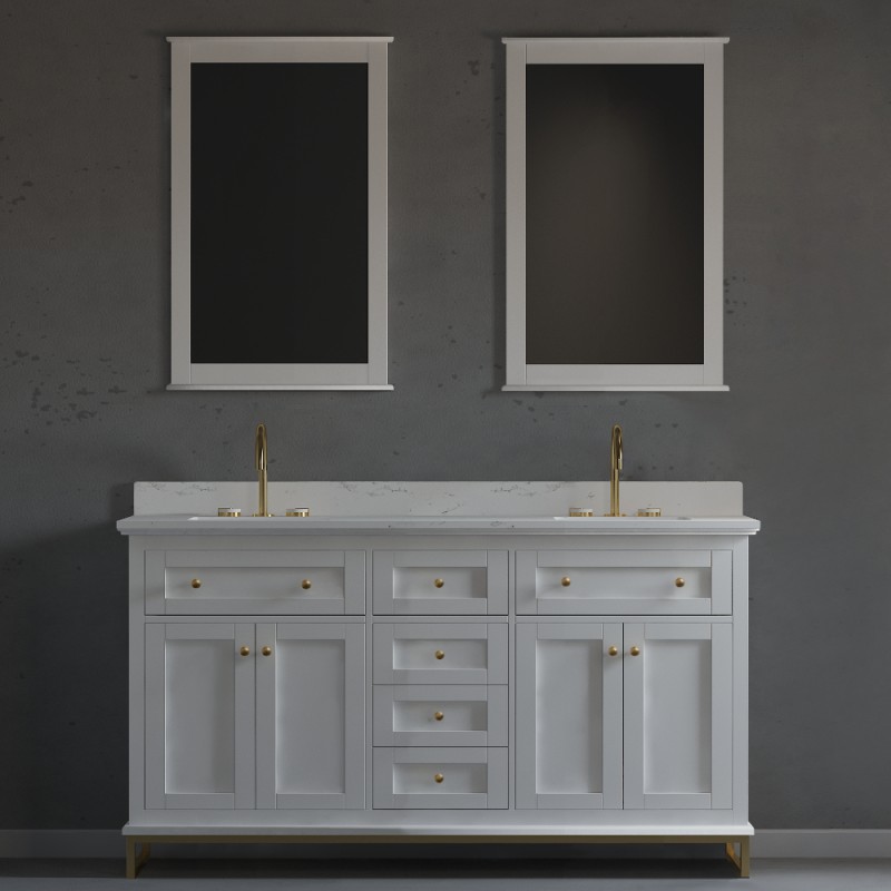 Yasmine Floor Mount 60” Double Sink Vanity – Freestanding Bathroom Vanities - Toronto, Canada | Virta Luxury Bathroom Furniture