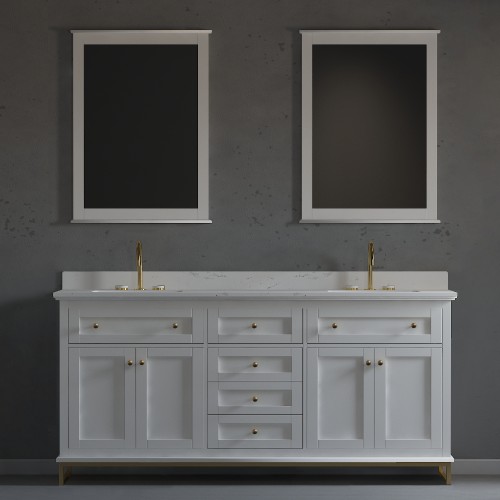 Yasmine Floor Mount 72" Double Sink Vanity