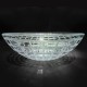 Virta 17&quot; Round Top Mount Glass Sink with Mosaic Patterns