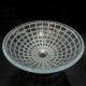 Virta 17" Round Top Mount Glass Sink with Mosaic Patterns