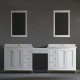 Yasmine Floor Mount 94&quot; Double Sink Vanity with Makeup Table