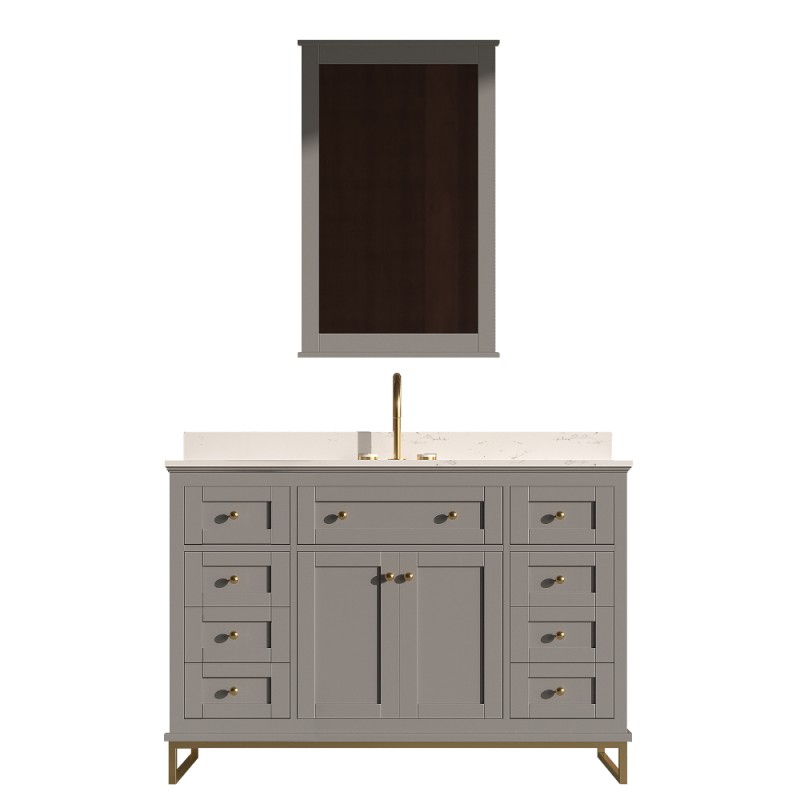 Yasmine Floor Mount 48” Single Sink Vanity – Freestanding Bathroom Vanities - Toronto, Canada | Virta Luxury Bathroom Furniture
