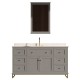 Yasmine Floor Mount 60&quot; Single Sink Vanity