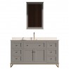 Yasmine Floor Mount 60" Single Sink Vanity