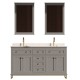 Yasmine Floor Mount 60" Double Sink Vanity