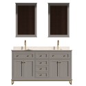 Yasmine Floor Mount 60” Double Sink Vanity – Freestanding Bathroom Vanities - Toronto, Canada | Virta Luxury Bathroom Furniture
