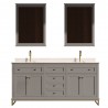 Yasmine Floor Mount 72” Double Sink Vanity – Freestanding Bathroom Vanities - Toronto, Canada | Virta Luxury Bathroom Furniture