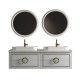 Sarah Wall Hung 60&quot; Double Vessel Sink Vanity
