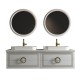 Sarah Wall Hung 72&quot; Double Vessel Sink Vanity