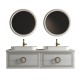 Sarah Wall Hung 72" Double Vessel Sink Vanity