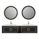 Sarah Wall Hung 84&quot; Double Vessel Sink Vanity