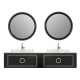 Sarah Wall Hung 84" Double Vessel Sink Vanity