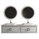 Sarah Wall Hung 84&quot; Double Vessel Sink Vanity