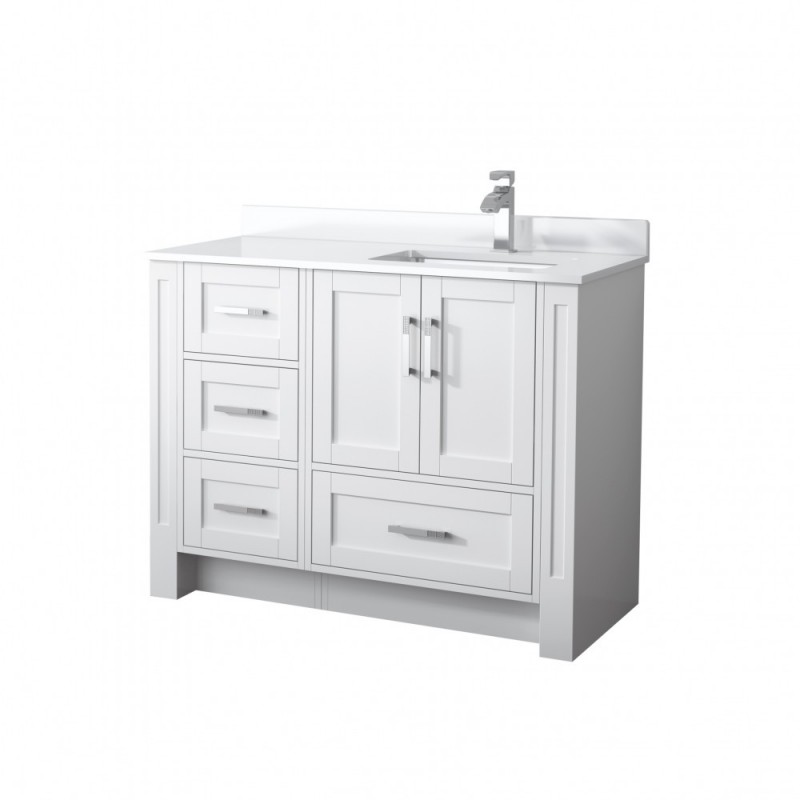 Flow Floor Mount 55" Single Sink Vanity