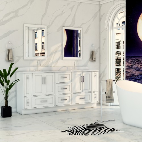 Flow Floor Mount 68" Double Sink Vanity