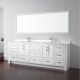 Flow Floor Mount 93&quot; Double Sink Vanity