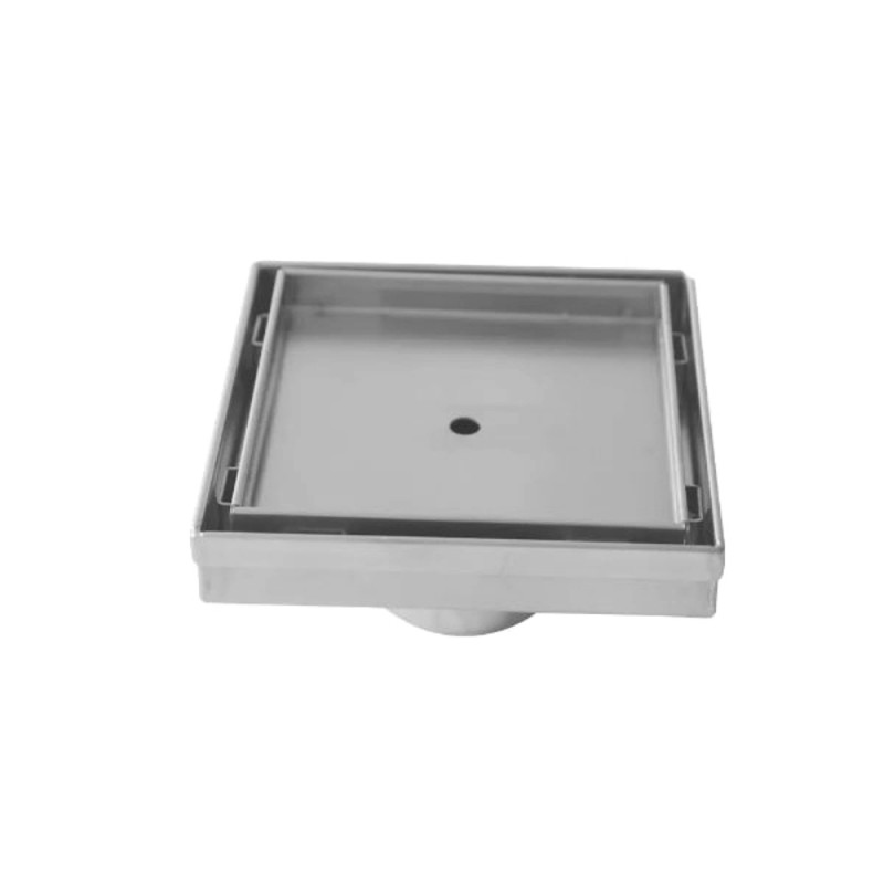 Virta Stainless Steel Tile Insert Square Drain Square Shower Drains