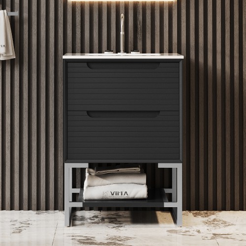 MIA Floor Mount 24" Single Sink Vanity