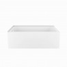 Calgary 60" Corner Acrylic Tub - White - Left