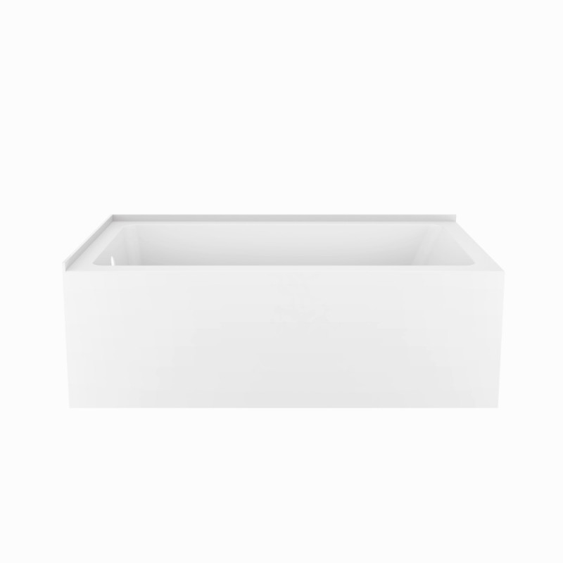 Calgary 60" Corner Acrylic Tub - White - Left