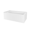 Calgary 60" Corner Acrylic Tub - White - Left