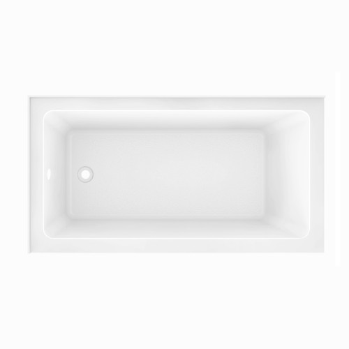 Calgary 60" Corner Acrylic Tub - White - Left