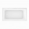 Calgary 60" Corner Acrylic Tub - White - Left