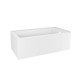 Calgary 60&quot; Corner Acrylic Tub - White - Right