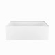 Calgary 60&quot; Corner Acrylic Tub - White - Right