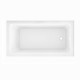 Calgary 60&quot; Corner Acrylic Tub - White - Right