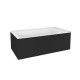 Calgary 60&quot; Corner Acrylic Tub - White - Left