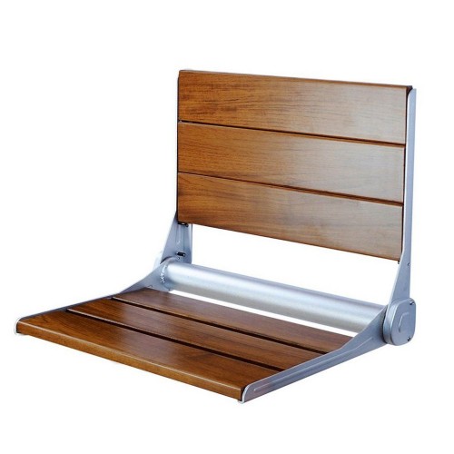 Wall Hung Foldable Shower Seat with Back