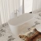 Barcelona Freestanding Acrylic 59" Tub - White