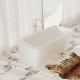 Andante Freestanding Solid Surface Stone 67" Tub