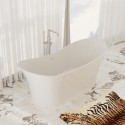 Harp Freestanding Solid Surface Stone 69” Tub - Bathtubs - Toronto, Canada | Virta Luxury Bathroom Furniture