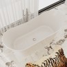Harp Freestanding Solid Surface Stone 69” Tub - Bathtubs - Toronto, Canada | Virta Luxury Bathroom Furniture