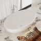 Rondo Freestanding Solid Surface Stone 70&quot; Tub