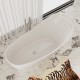 Soprano Freestanding Solid Surface Stone 66" Tub